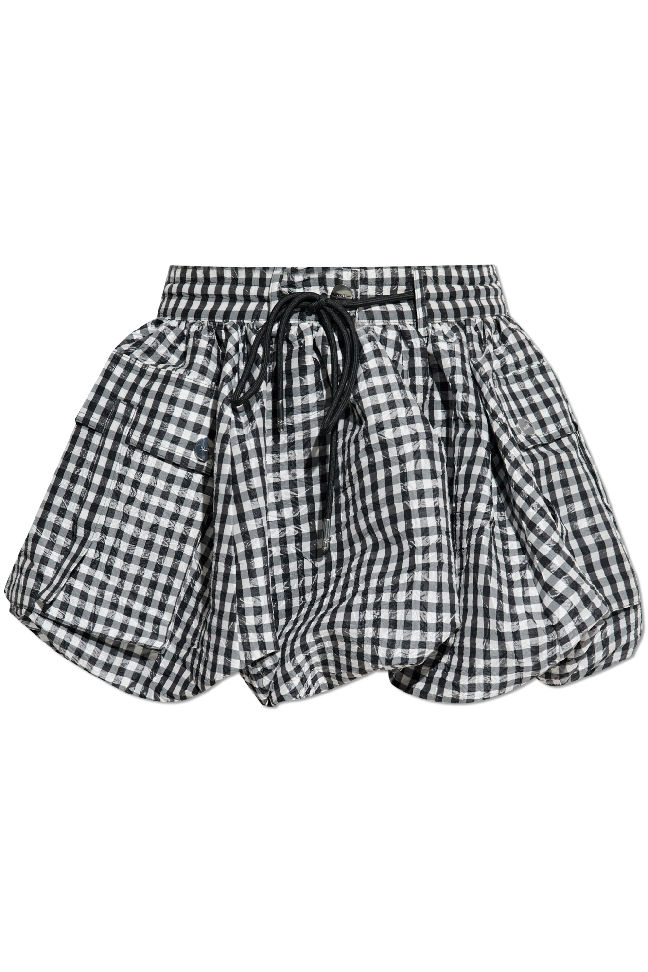 Black Plaid-patterned skirt Ganni - Vitkac AS